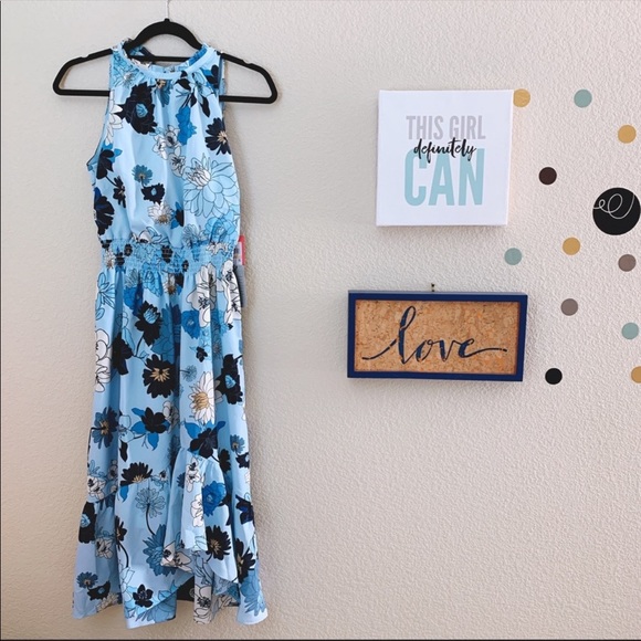 Vince Camuto Floral Blouson Midi Dress - Picture 3 of 5